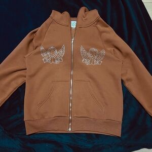 Vintage Y2K Angels Rhinestone hoodie
